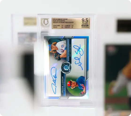 BGS label with the autograph grade integrated beneath the main grade