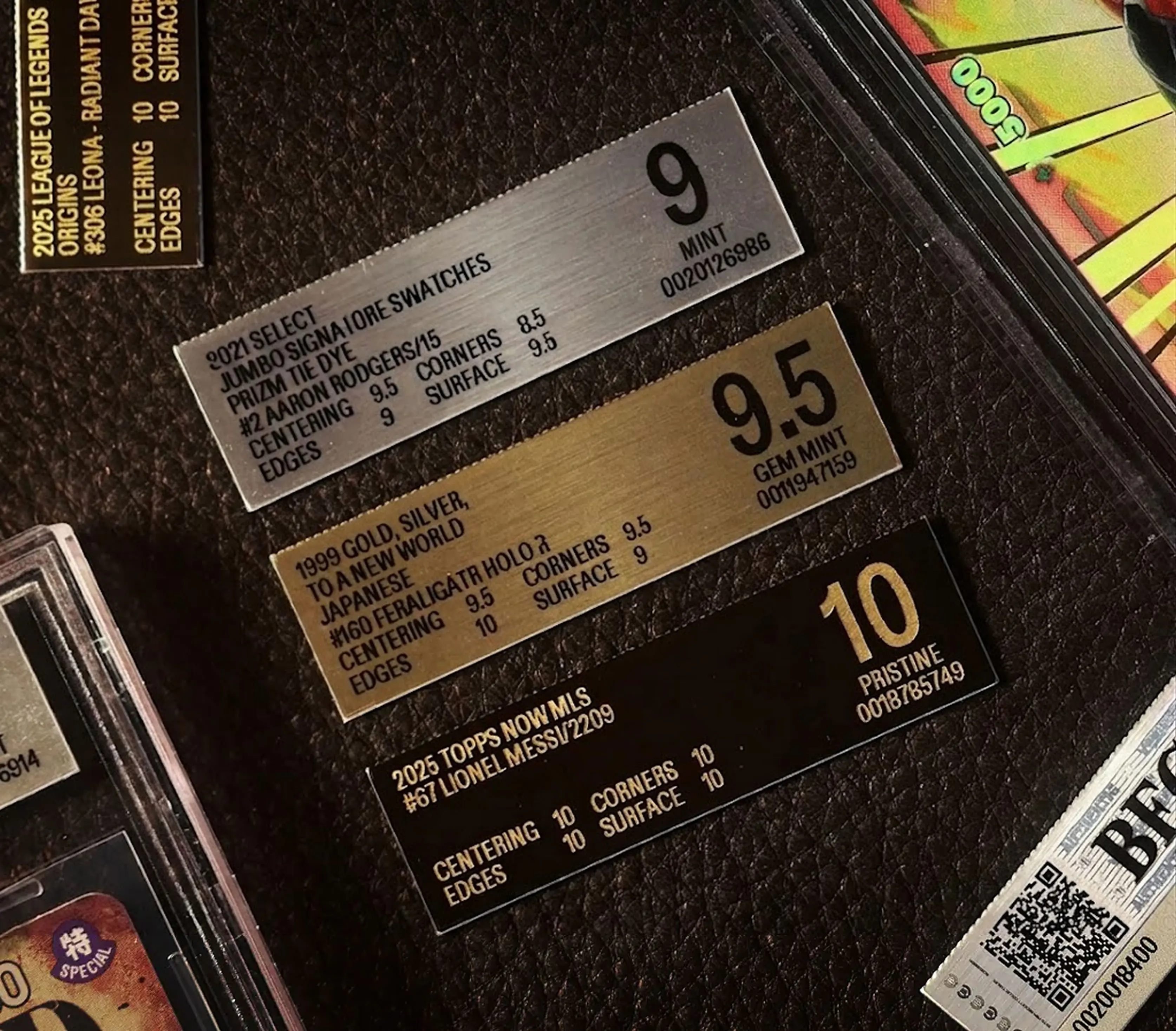Redesigned BGS label built on a structured grid layout